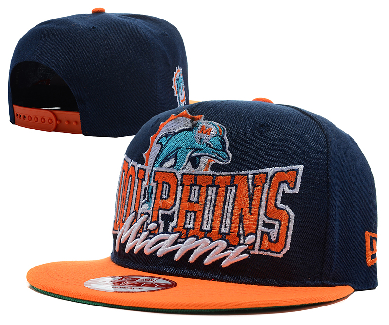 NFL Miami Dolphin Snapback Hat NU06